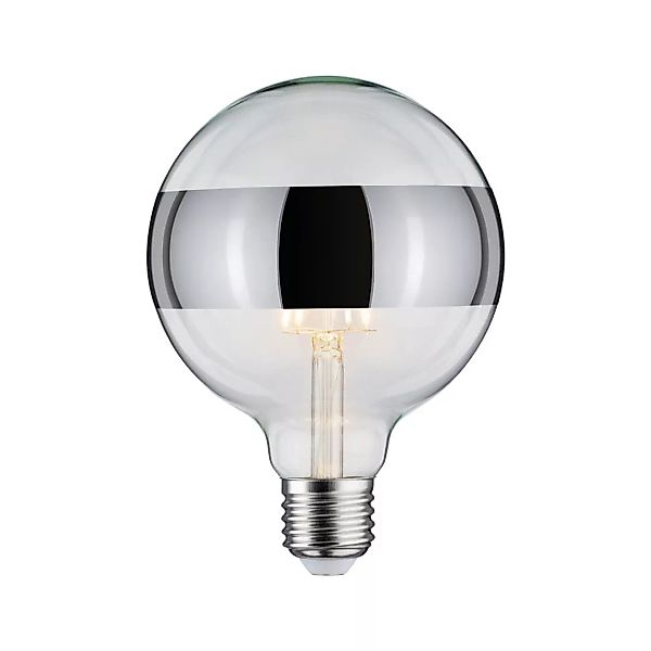 Paulmann LED-Leuchtmittel »G125 Ringspiegel 640lm 2700K 6,5W 230V silber«, günstig online kaufen