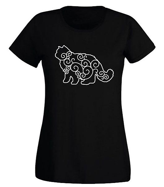 G-graphics T-Shirt Damen T-Shirt - Tribalkatze Slim-fit, mit trendigem Fron günstig online kaufen