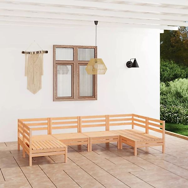 6-tlg. Garten-lounge-set Massivholz Kiefer günstig online kaufen