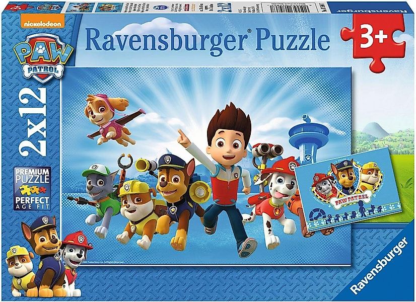 Ravensburger Puzzle Ryder und die PAW Patrol, 24 Puzzleteile, Made in Europ günstig online kaufen