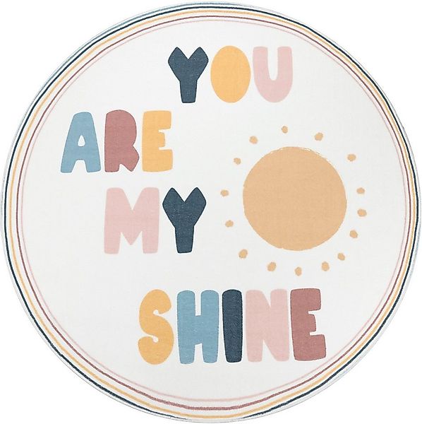 Paco Home Kinderteppich Niloya 363, rund, Höhe: 12 mm, Spielteppich, Kurzfl günstig online kaufen