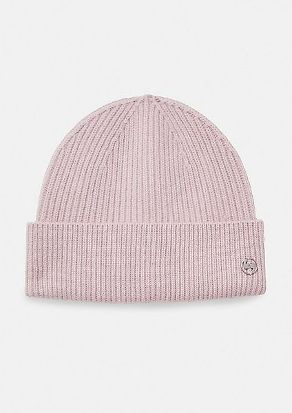 comma Strickmütze Mütze Strickmütze aus Wolle mit Label-Emblem günstig online kaufen