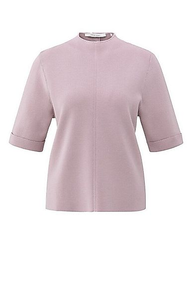 YAYA Rundhalspullover Pullover mit Knöpfen günstig online kaufen
