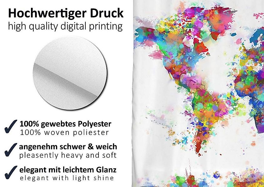 Arteneur Duschvorhang Breite 120 cm, Anti-Schimmel Beschichtet, Beschwerter günstig online kaufen