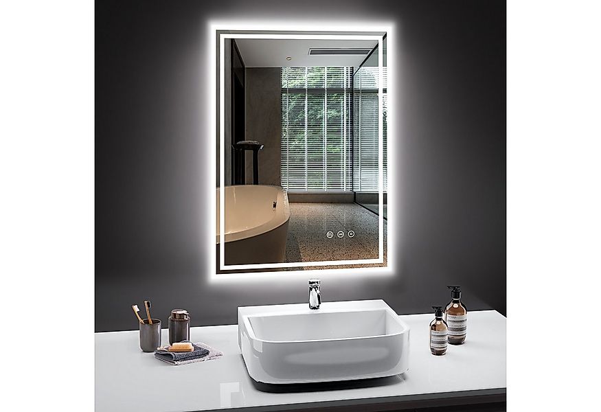 PESENXAN Badspiegel mit Beleuchtung, LED Badezimmer Spiegel, LED Spiegel mi günstig online kaufen