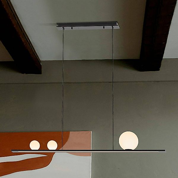 LED-Pendellampe Mila, schwarz, Länge 120 cm, Metall günstig online kaufen