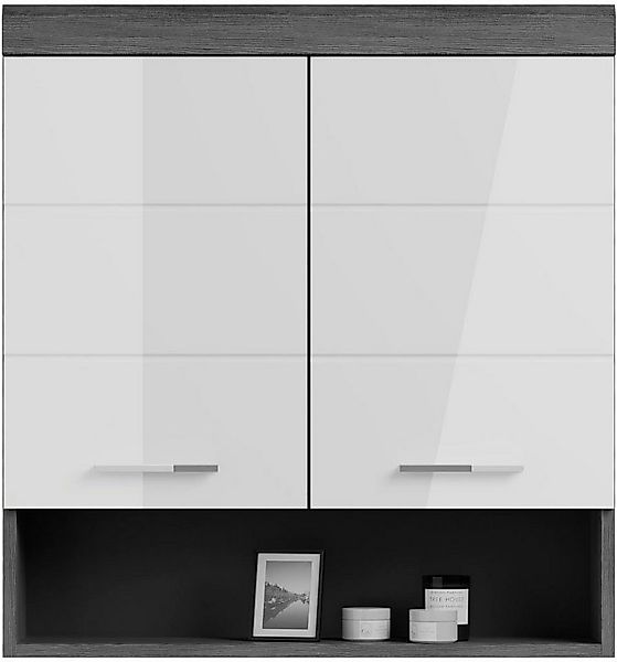 welltime Hängeschrank SIENA, Breite 74cm, 2 Türen, 1 offenes Fächer, MDF-Fr günstig online kaufen