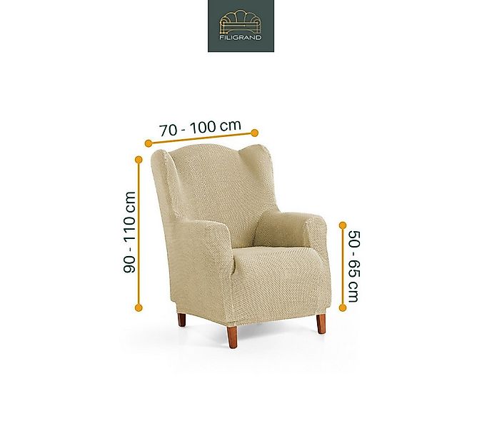 Belmarti Sesselhusse Bezug für Sessel, Relaxsessel, Ohrensessel made in Spa günstig online kaufen