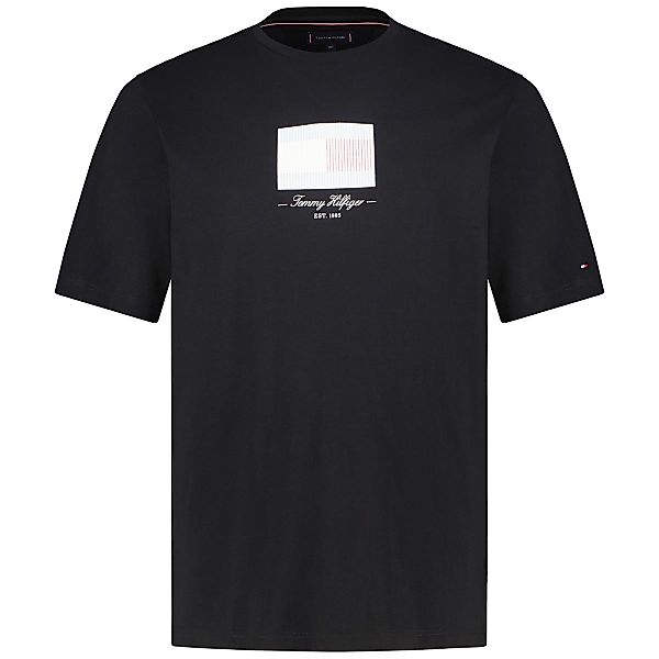 Tommy Hilfiger T-Shirt mit Label-Print Farbe schwarz Größe: 3XL günstig online kaufen