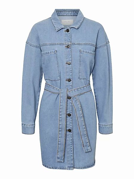 NOISY MAY Langärmelig Jeanskleid Damen Blau günstig online kaufen