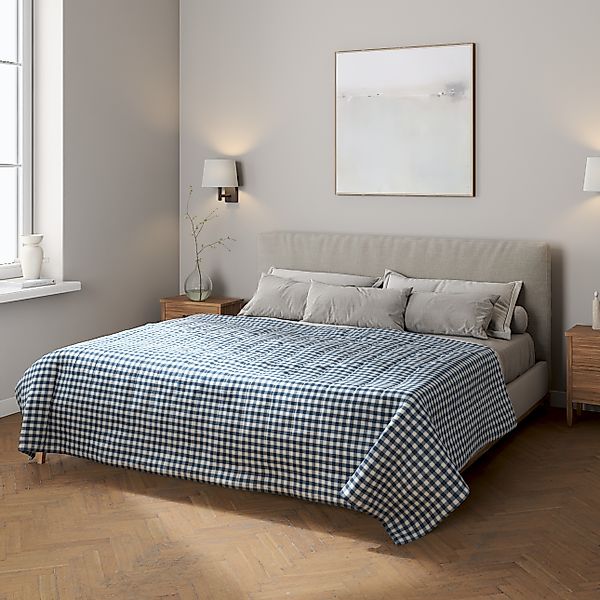 Tagesdecke mit Streifen-Steppung, marinenblau-ecru , Quadro (136-01) günstig online kaufen