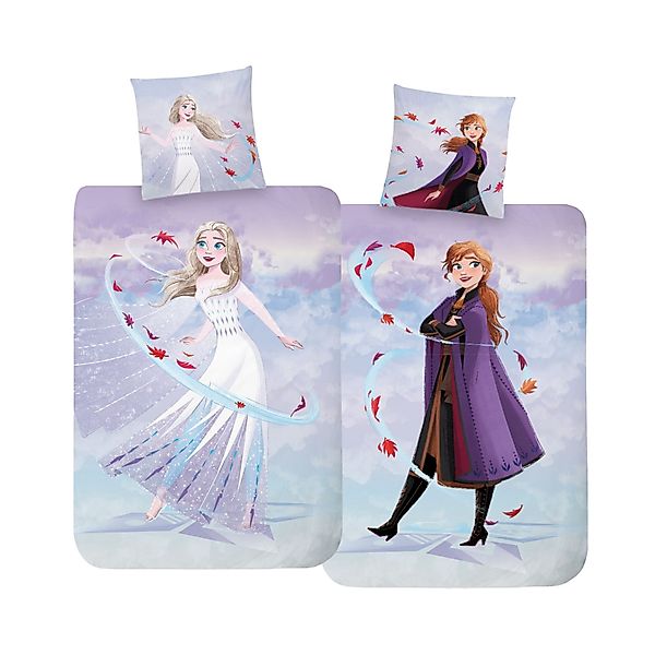 MTOnlinehandel Bettwäsche Frozen Die Eiskönigin 135x200+80x80 günstig online kaufen