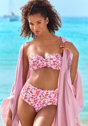 LASCANA Bügel-Bandeau-Bikini-Top Jasmin, im Blümchen-Druck günstig online kaufen