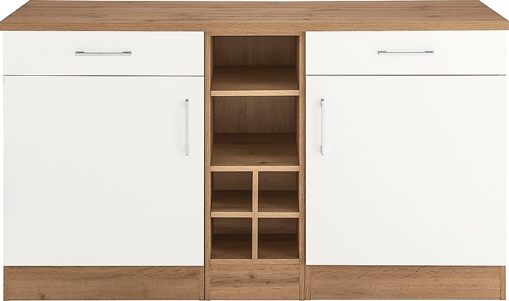 KOCHSTATION Unterschrank "KS-Colmar", 150 cm breit, 2 Schubkästen, 2 Türen, günstig online kaufen