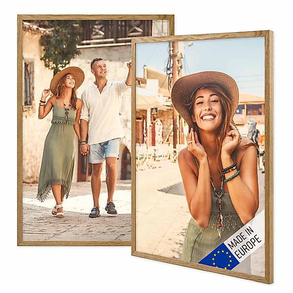 PHOTOLINI Bilderrahmen 2er Set Massivholz-Rahmen Modern günstig online kaufen