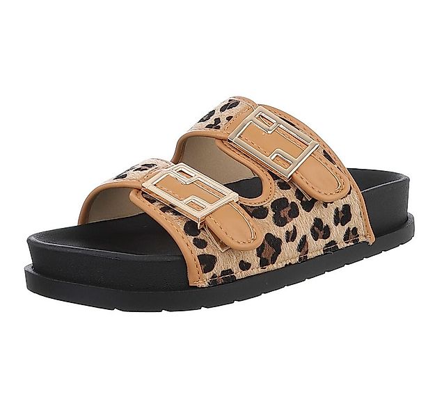 Ital-Design Bequeme Damen-Sandalen mit Schnallen fürs Freizeitstyling Panto günstig online kaufen