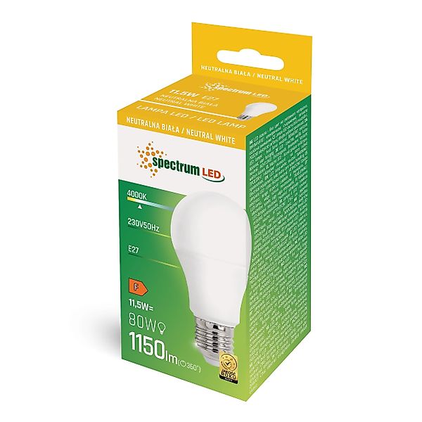 Spectrum LED-Leuchtmittel LED E27 A60 11,5W günstig online kaufen