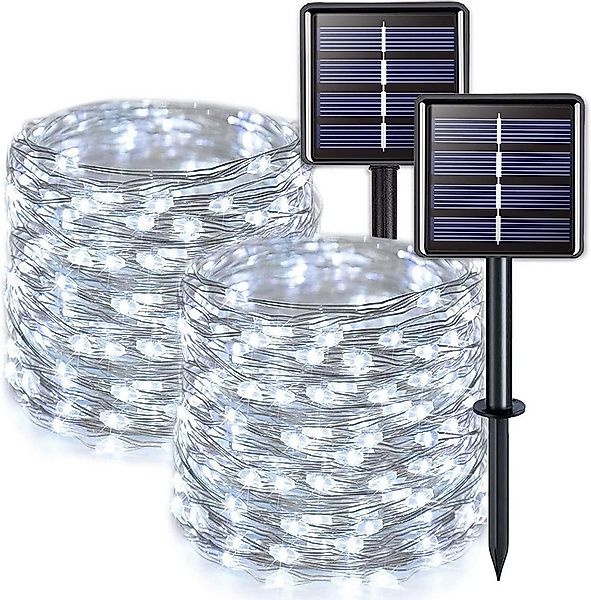 Athlix LED-Lichterkette Solar LED-Lichterkette 2x Solar Lichterkette Außen günstig online kaufen