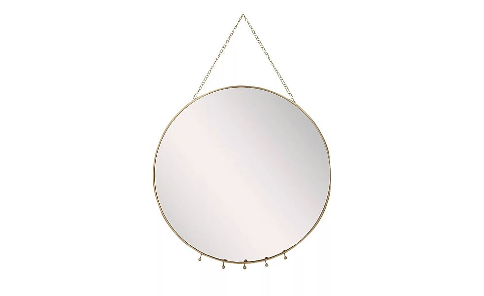 Wandspiegel mit Haken - gold - 3 cm - Garderoben & Kleiderstangen > Spiegel günstig online kaufen