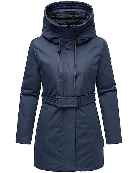 Navahoo Winterjacke Eishauch 14 Damen Winterparka mit Taillengürtel und Fle günstig online kaufen