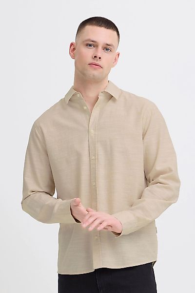 Blend Langarmhemd "BHDaris" Meliertes Langarmhemd mit 2-Knopf-Manschette günstig online kaufen