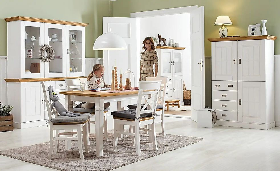 maison bleue Holzstuhl  Florian ¦ weiß ¦ Maße (cm): B: 45 H: 94 T: 43.0 Stü günstig online kaufen