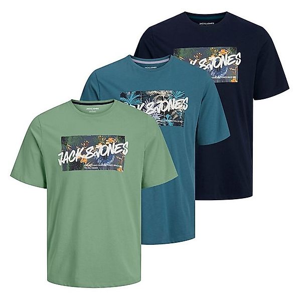Jack & Jones T-Shirt JJHAWAII Shape Tee SS Crew Neck LN mit Rundhalsausschn günstig online kaufen