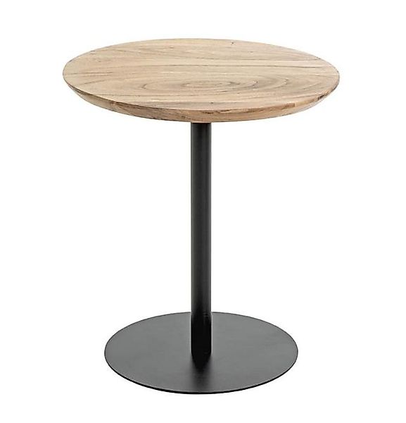 Beistelltisch ca. 40x45 cm Massivholz Akazie / Schwarz günstig online kaufen