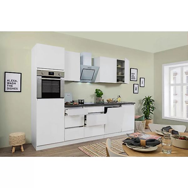 Respekta Küchenblock Premium weiß matt B/H/T: ca. 280x220,5x60 cm günstig online kaufen