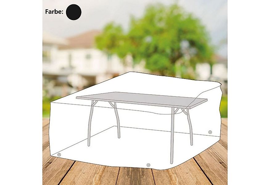 BURI Schutzplane Abdeckhaube anthrazit für Tisch eckig Schutzhülle Möbelabd günstig online kaufen