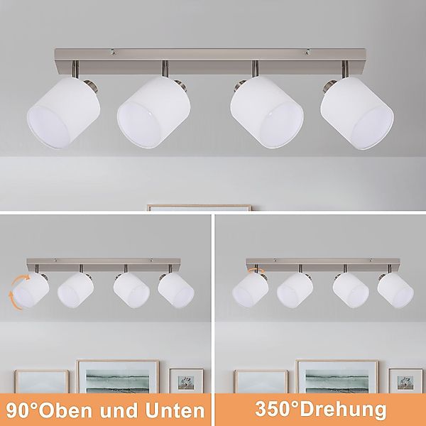 ZMH Deckenleuchte Deckenstrahler 4 Flammig Modern günstig online kaufen