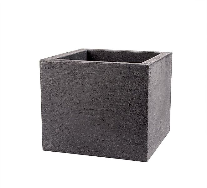 BigDean Pflanzkübel Granitstein-Optik 39x39 cm anthrazit frostsicher Blumen günstig online kaufen