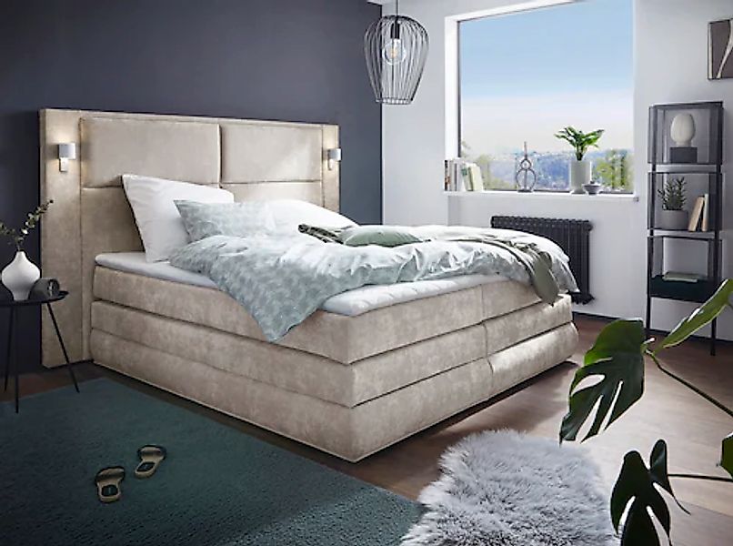 COLLECTION AB Boxspringbett »Copenhagen« inklusive Bettkasten, Topper, wahl günstig online kaufen