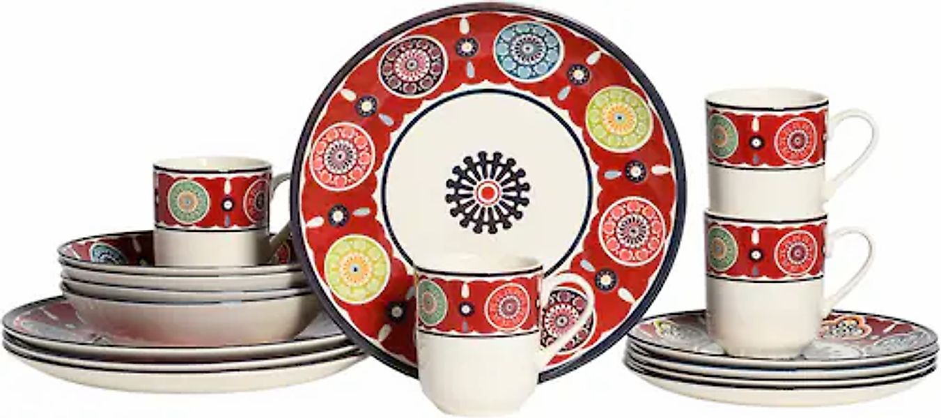 CreaTable Kombiservice "Sumaya, Kombi-Service 16-tlg" Mandala Motive günstig online kaufen