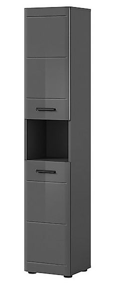 Inn.Furn Hochschrank Strong (Badschrank in grau Hochglanz, 30 x 180 cm) mit günstig online kaufen