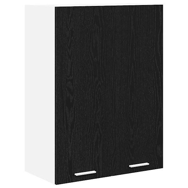 vidaXL Hängeschrank mit Tür Riga Schwarz Eichen-Optik 60 x 31 x 80 cm 88427 günstig online kaufen