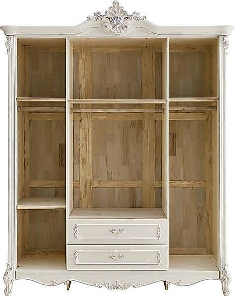 Xlmoebel Kleiderschrank Schlafzimmer-Kleiderschrank aus echtem Holz im anti günstig online kaufen