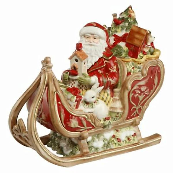 FITZ AND FLOYD Dose Santa auf Schlitten bunt günstig online kaufen