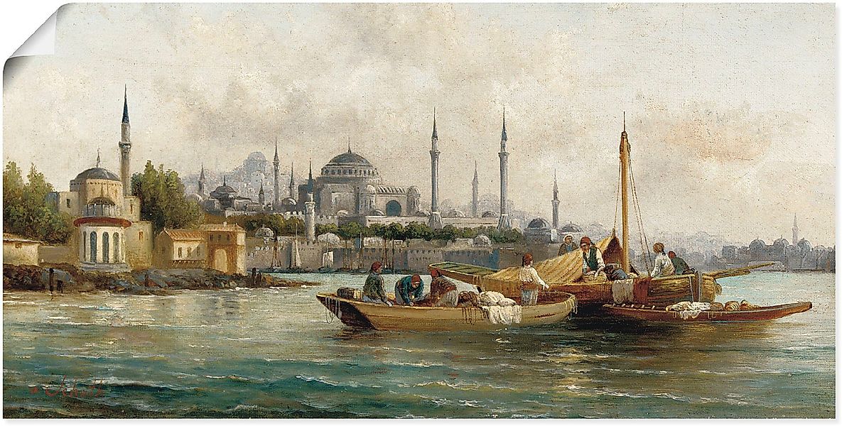 Artland Wandbild Handelsschiffe vor Hagia Sophia, günstig online kaufen