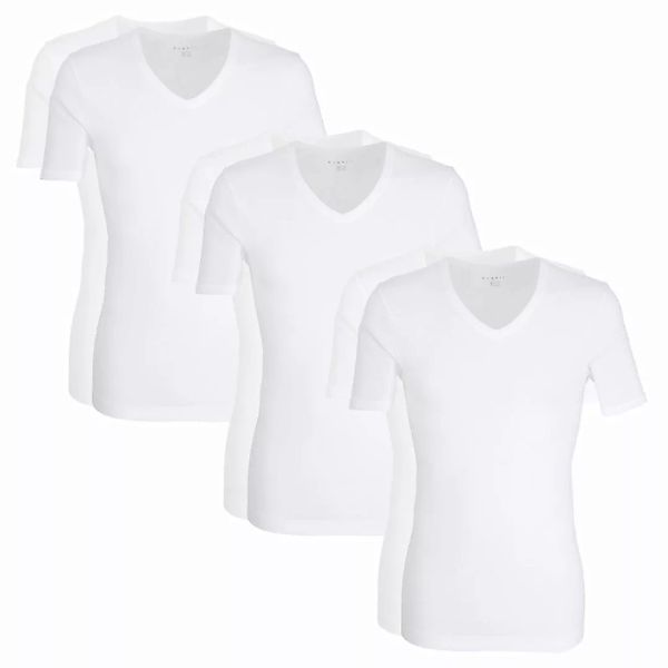 bugatti 6er Pack Herren T-Shirts, V-Ausschnitt, 100% Baumwolle, 1/2 Arm - W günstig online kaufen