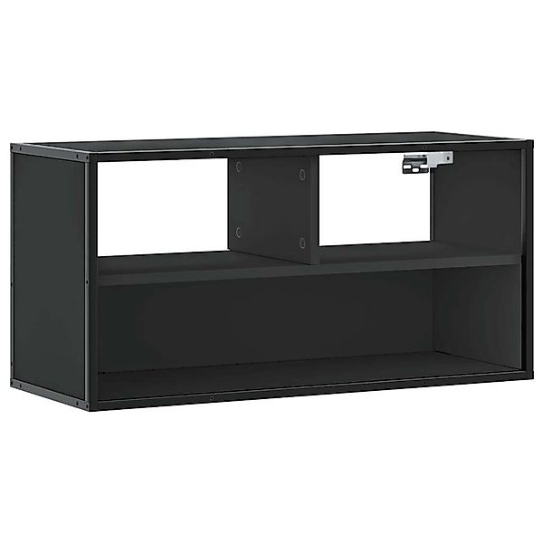 vidaXL TV-Schrank Schwarz 80x31x39,5 cm Holzwerkstoff und Metall 848924 günstig online kaufen