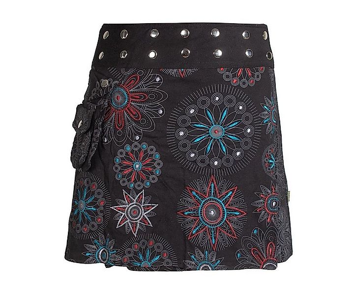 Vishes Wickelrock Bedruckt Bestickt Blumen Mandala Gürtel-Tasche Cacheur, H günstig online kaufen