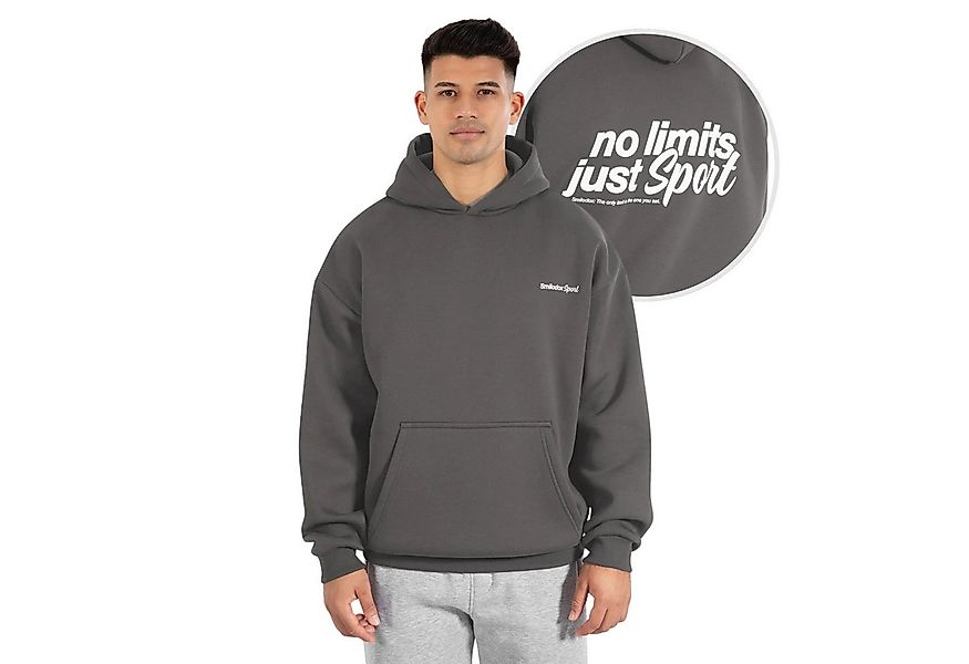 Smilodox Hoodie Fortes, Oversize Kapuzenpullover mit großem Back Print, Swe günstig online kaufen