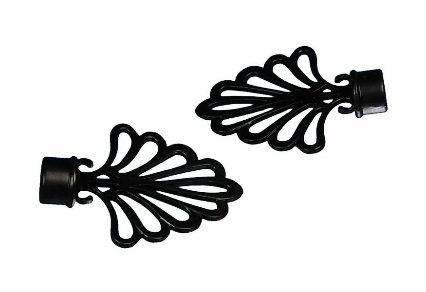 Liedeco Gardinenstangen-Endstück "Fächer" für Gardinenstangen Ø 16 mm günstig online kaufen