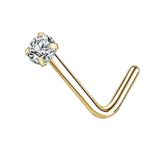 Karisma Schmuck Nasenpiercing Nasenstecker Silber 925 L-Form 2/2,5/3mm Zirk günstig online kaufen