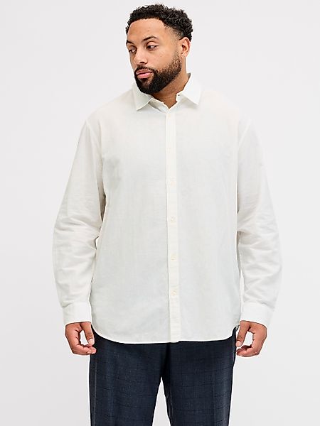Jack & Jones PlusSize Langarmhemd "JJEBREEZE LINEN BLEND SHIRT L/S SN PLS" günstig online kaufen