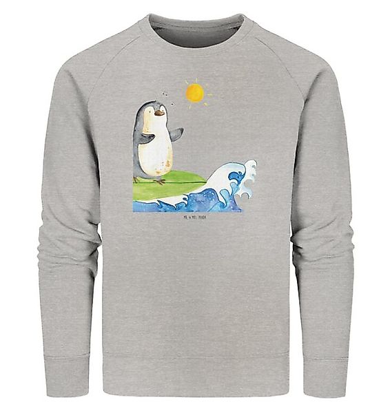 Mr. & Mrs. Panda Longpullover Pinguin Surfer Größe L - Heather Grey - Gesch günstig online kaufen