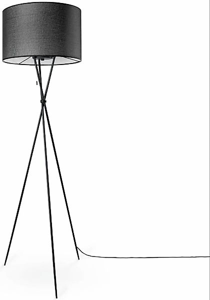 Paco Home Stehlampe »KATE CANVAS UNI COLOR«, Leuchtmittel E27   ohne Leucht günstig online kaufen