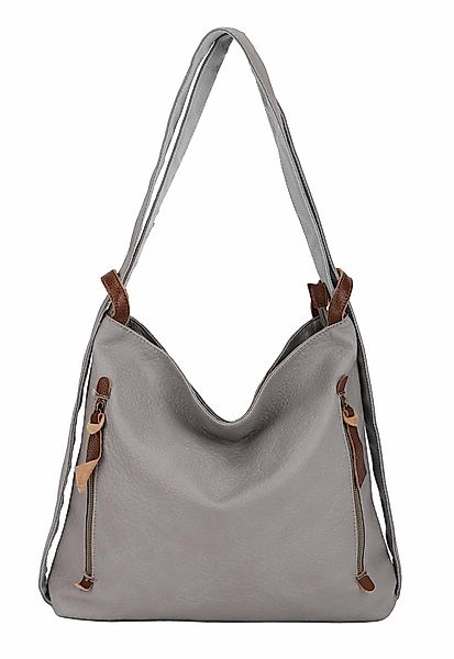 ITALYSHOP24 Schultertasche Damen Rucksack Handtasche Schultertasche, günstig online kaufen