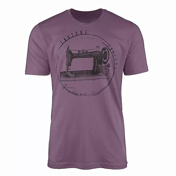 Sinus Art T-Shirt Vintage Herren T-Shirt Nähmaschine günstig online kaufen